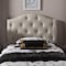 Baxton Studio Myra Beige Upholstered Button-Tufted Twin Size Headboard 125-6972 - alternate 2